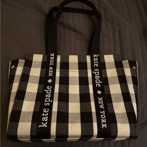 kate spade Black and White Plaid Tote